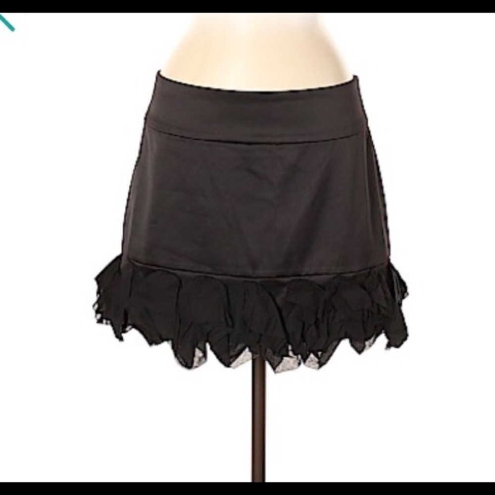 𝅺EXPRESS Design Studio Faux Leather Ruffled Mini